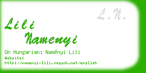 lili namenyi business card